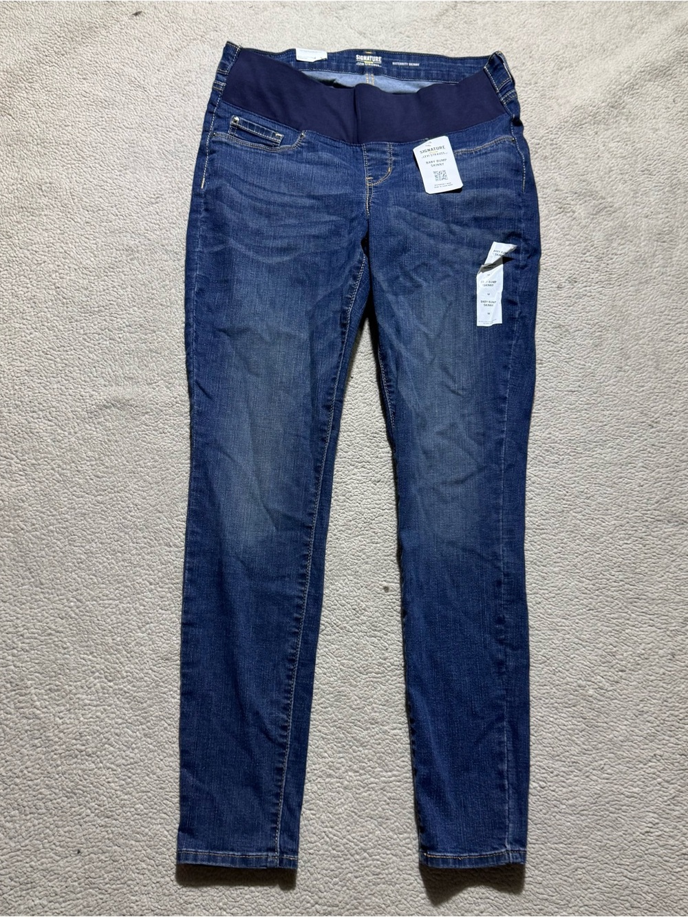 Levis Jeans Womens Medium Gold Signature Levi Strauss Maternity Skinny Baby Bump